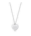 Collana in acciaio 316L e finitura pvd oro 14K con pendente a forma di cuore SBY002