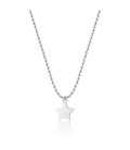 Collana a sfere piccole in acciaio 316L con pendente a forma di stella SSM003