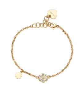 Bracciale donna doppio filo charm fiore S'agapõ SAR46