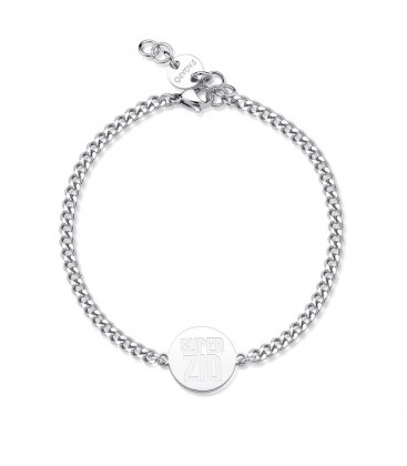 Bracciale unisex acciaio 316L pendente stella incisione tema laurea SBY028