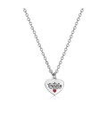 Collana in acciaio 316L con pendente a forma di cuore SBY006