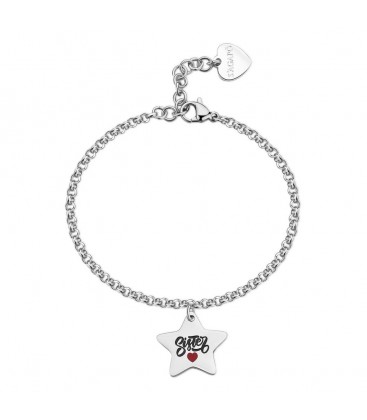 Bracciale in acciaio 316L con pendente a forma di stella SBY032