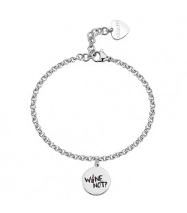 Bracciale in acciaio 316L con pendente a forma di cuore SBY039