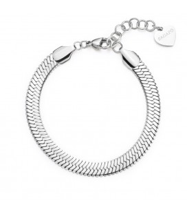 Bracciale acciaio grumetta intrecciata S'agapõ SHK11