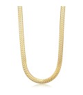 Collana in acciaio 316L snake piatta PVD ORO S'agapõ SHK85