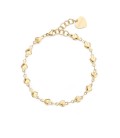 Bracciale catena cuoricini finitura pvd oro 14K S'agapõ SHK99