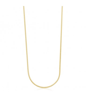 Collana in acciaio 316L snake piatta PVD ORO S'agapõ SHK85